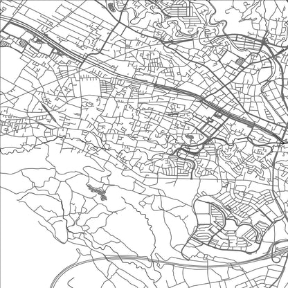 ROAD MAP OF HADANO, JAPAN BY MAPBAKES