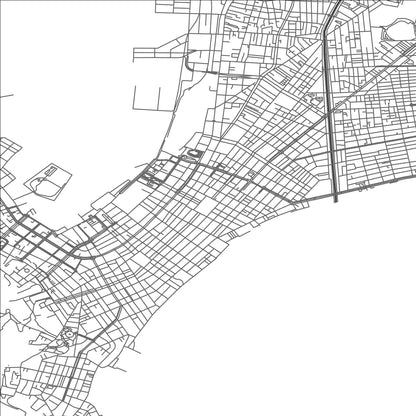 ROAD MAP OF HAKODATE, JAPAN BY MAPBAKES