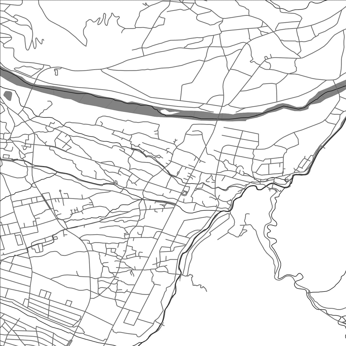 ROAD MAP OF HAKUBA, JAPAN BY MAPBAKES