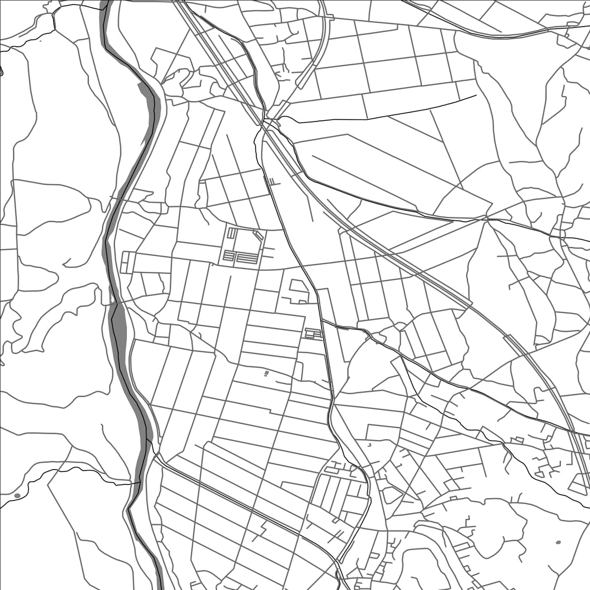 ROAD MAP OF HANAWA, JAPAN BY MAPBAKES