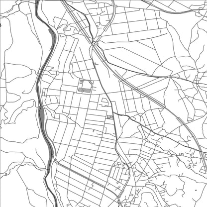 ROAD MAP OF HANAWA, JAPAN BY MAPBAKES