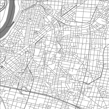 ROAD MAP OF HASHIMA, JAPAN BY MAPBAKES