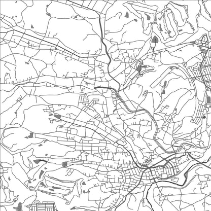 ROAD MAP OF HATOYAMA, JAPAN BY MAPBAKES