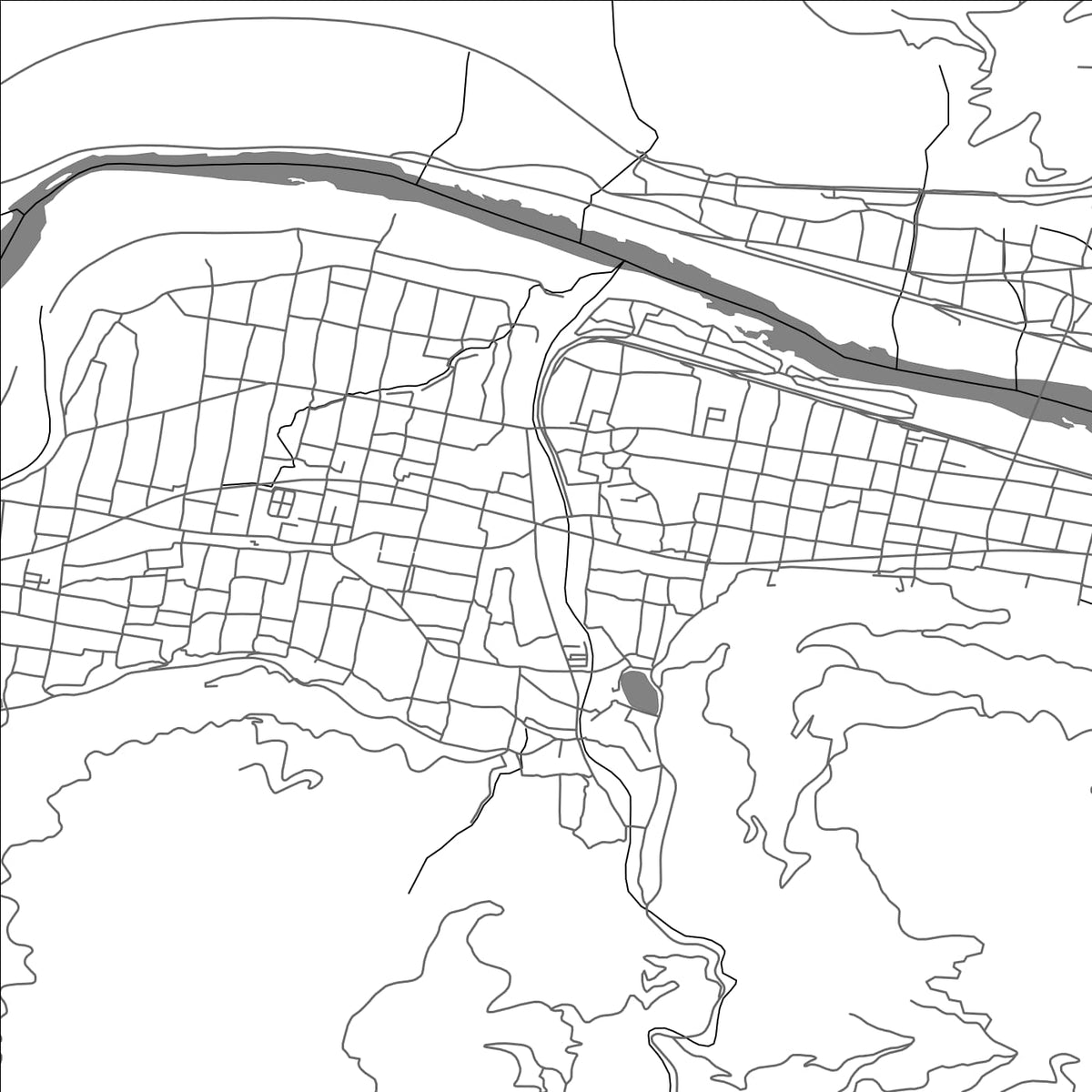 ROAD MAP OF HIGASHIMIYOSHI, JAPAN BY MAPBAKES