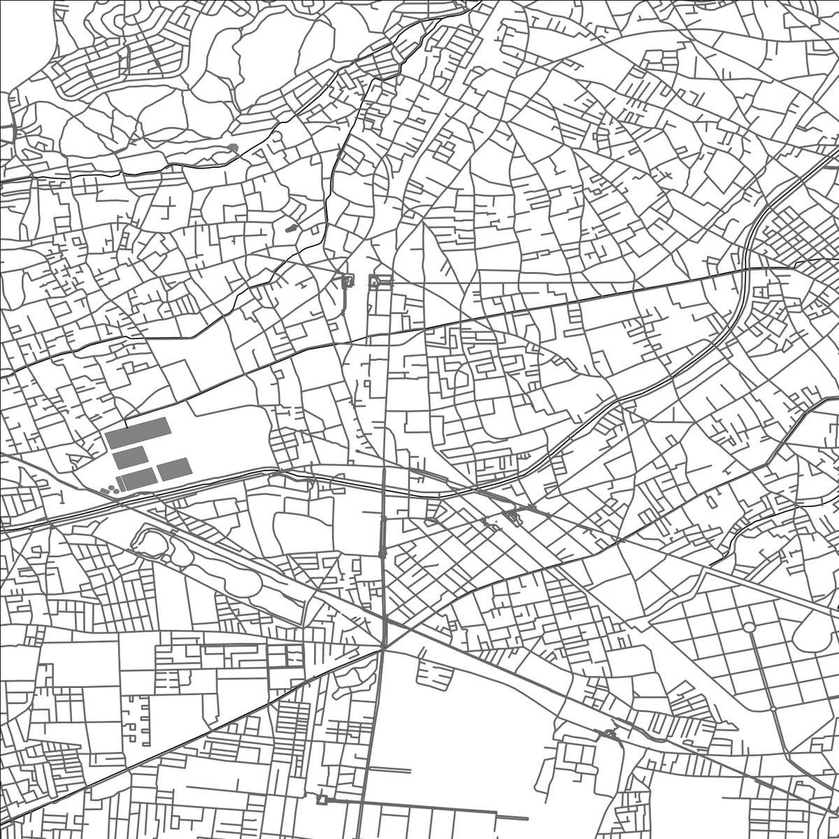 ROAD MAP OF HIGASHIMURAYAMA, JAPAN BY MAPBAKES