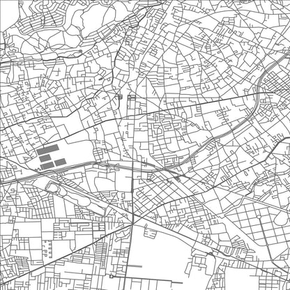 ROAD MAP OF HIGASHIMURAYAMA, JAPAN BY MAPBAKES