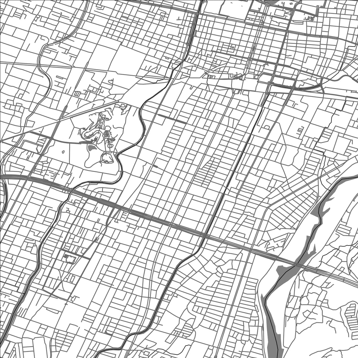 ROAD MAP OF HIMEJI, JAPAN BY MAPBAKES