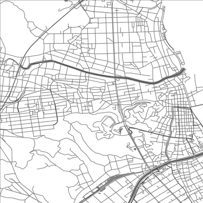 ROAD MAP OF HIMI, JAPAN BY MAPBAKES