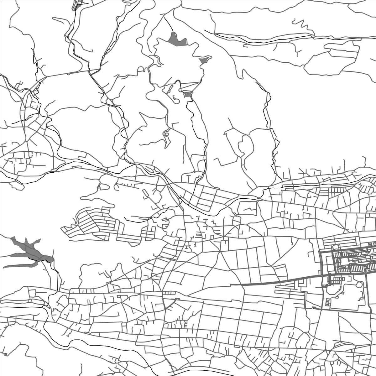ROAD MAP OF HINODE, JAPAN BY MAPBAKES