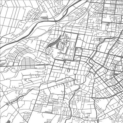 ROAD MAP OF HIROSAKI, JAPAN BY MAPBAKES