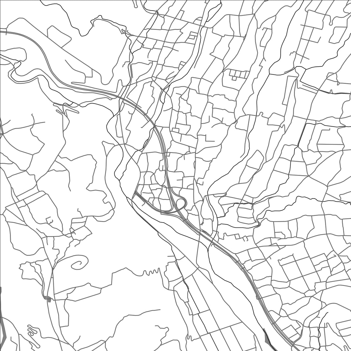 ROAD MAP OF HOKUTO, JAPAN BY MAPBAKES