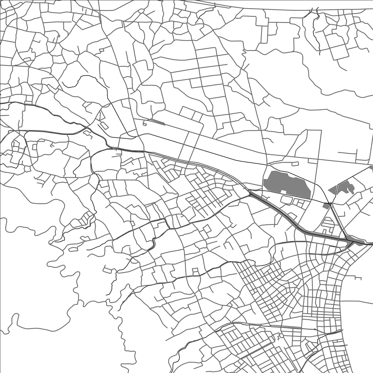 ROAD MAP OF IBUSUKI, JAPAN BY MAPBAKES