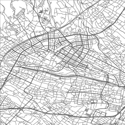 ROAD MAP OF IIDA, JAPAN BY MAPBAKES