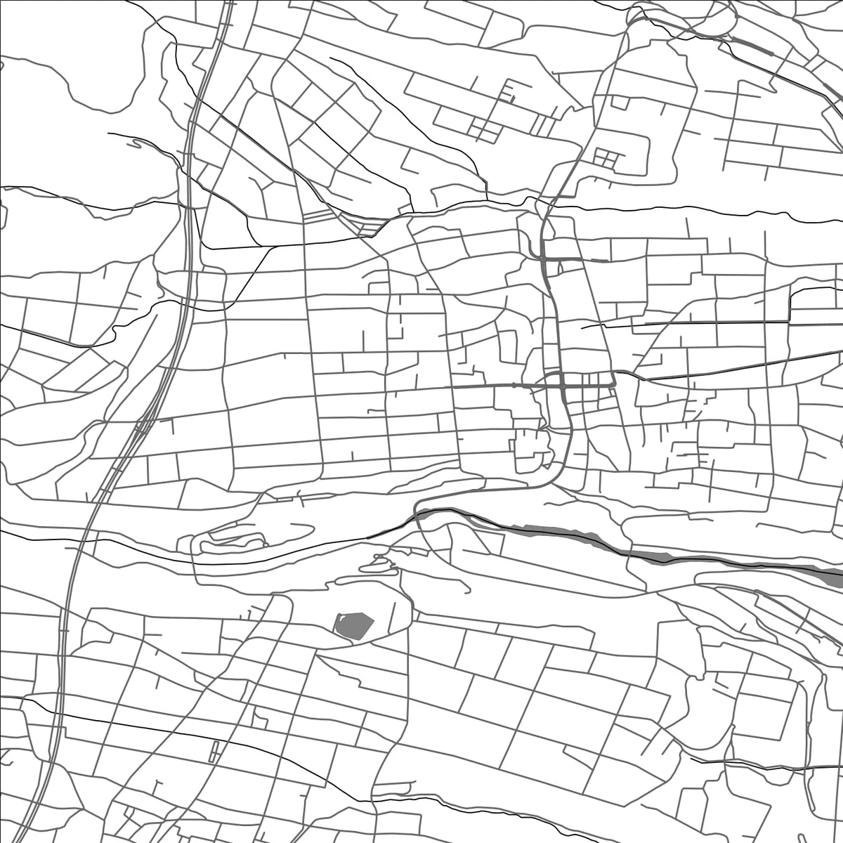 ROAD MAP OF IIJIMA, JAPAN BY MAPBAKES