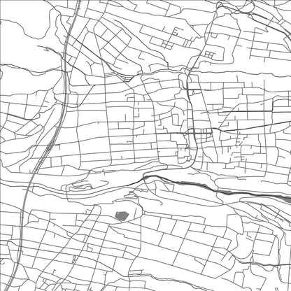 ROAD MAP OF IIJIMA, JAPAN BY MAPBAKES