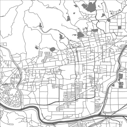 ROAD MAP OF IKARUGA, JAPAN BY MAPBAKES