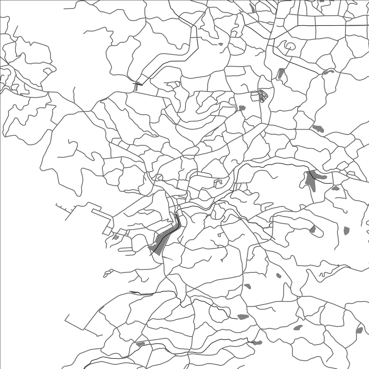 ROAD MAP OF IKI, JAPAN BY MAPBAKES
