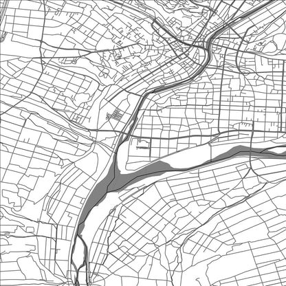 ROAD MAP OF INA, JAPAN BY MAPBAKES