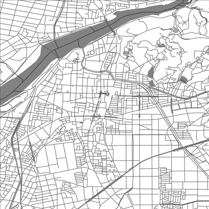 ROAD MAP OF INUYAMA, JAPAN BY MAPBAKES