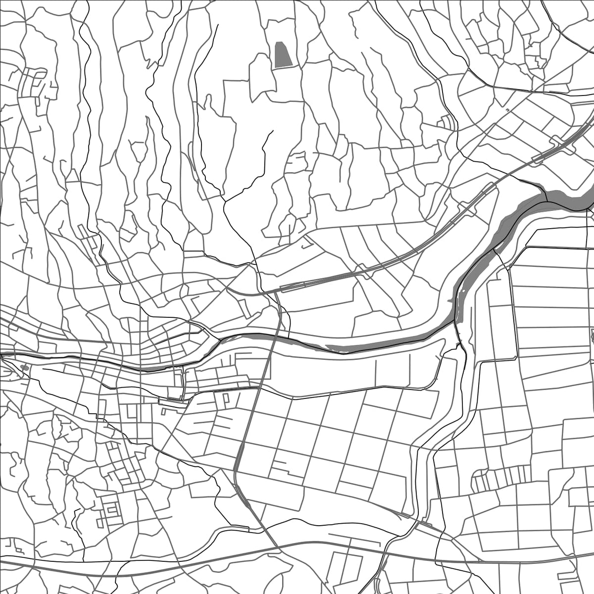 ROAD MAP OF ISAHAYA, JAPAN BY MAPBAKES