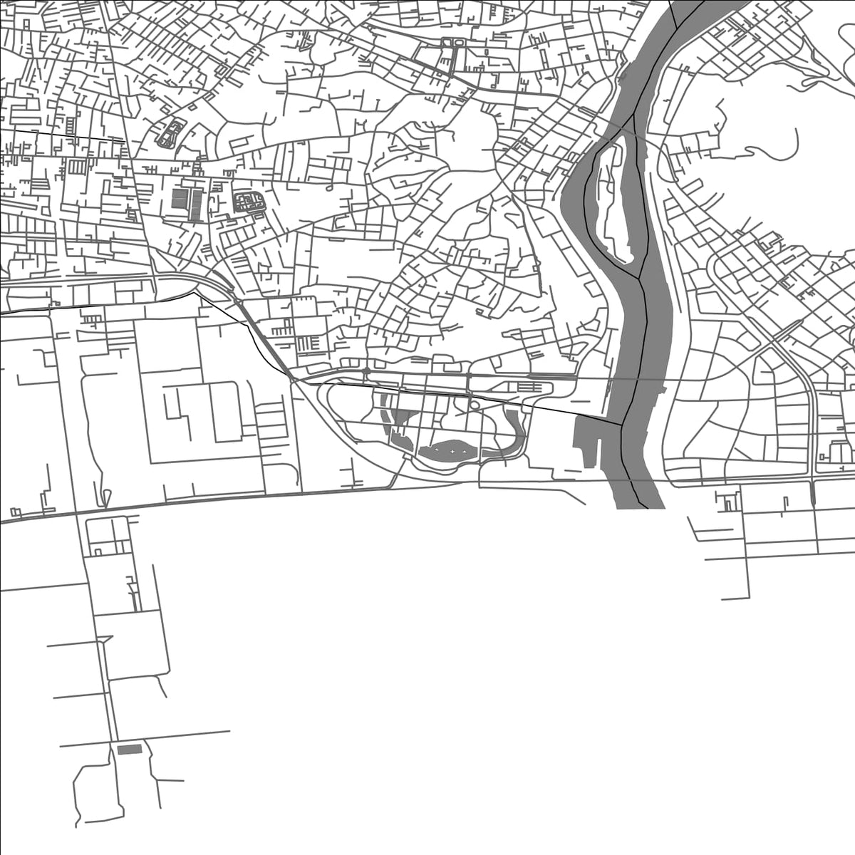 ROAD MAP OF ISHIZAKI, JAPAN BY MAPBAKES