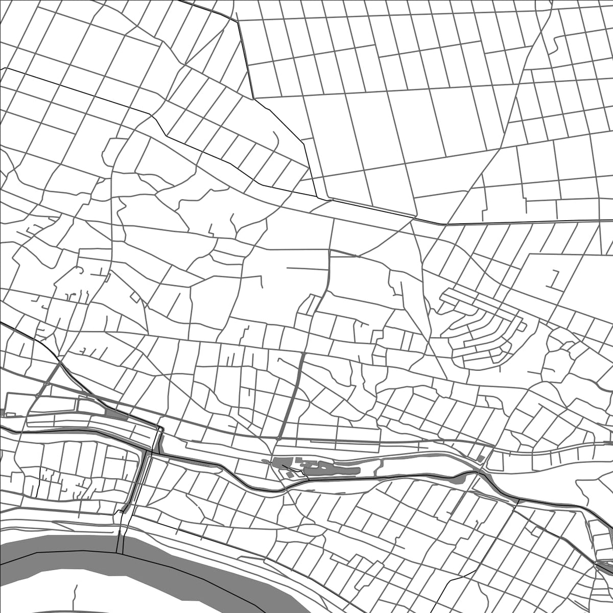 ROAD MAP OF ITAKURA, JAPAN BY MAPBAKES