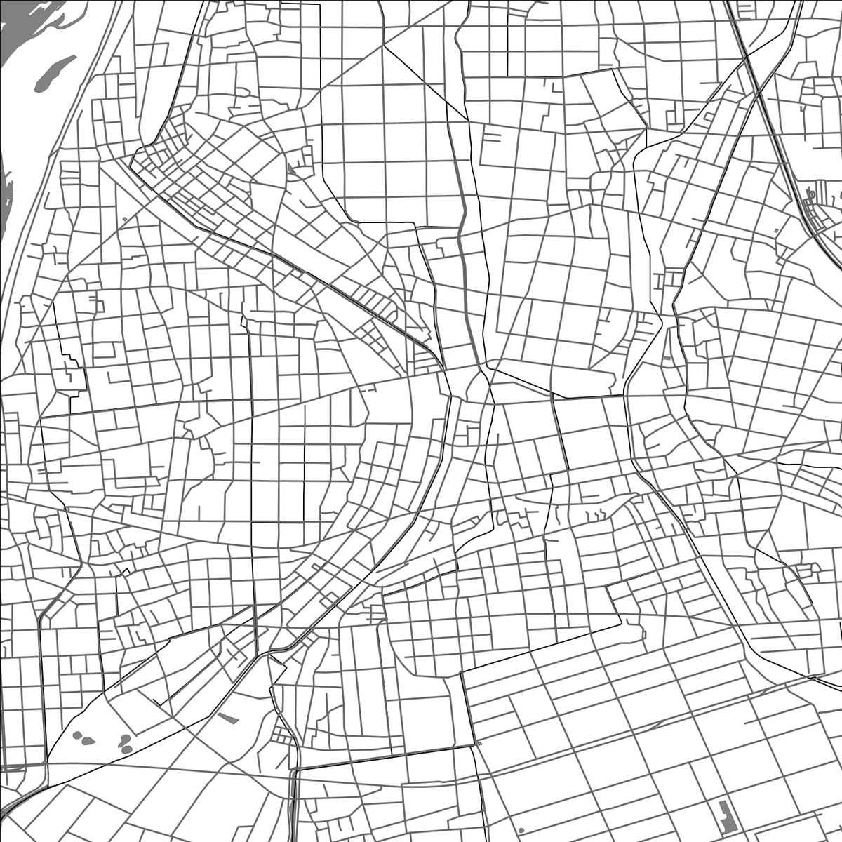 ROAD MAP OF IWATA, JAPAN BY MAPBAKES