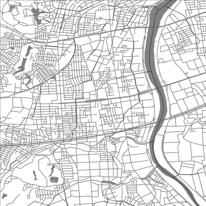 ROAD MAP OF JOETSU, JAPAN BY MAPBAKES