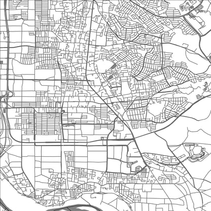 ROAD MAP OF JOYO, JAPAN BY MAPBAKES