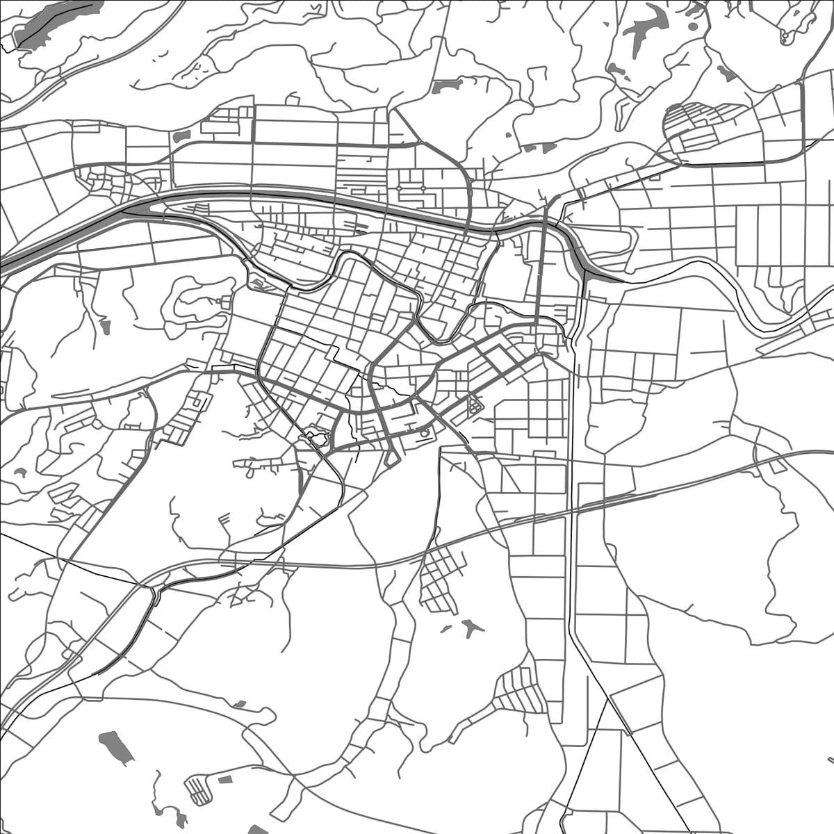ROAD MAP OF KAGA, JAPAN BY MAPBAKES