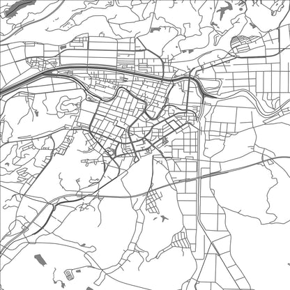 ROAD MAP OF KAGA, JAPAN BY MAPBAKES