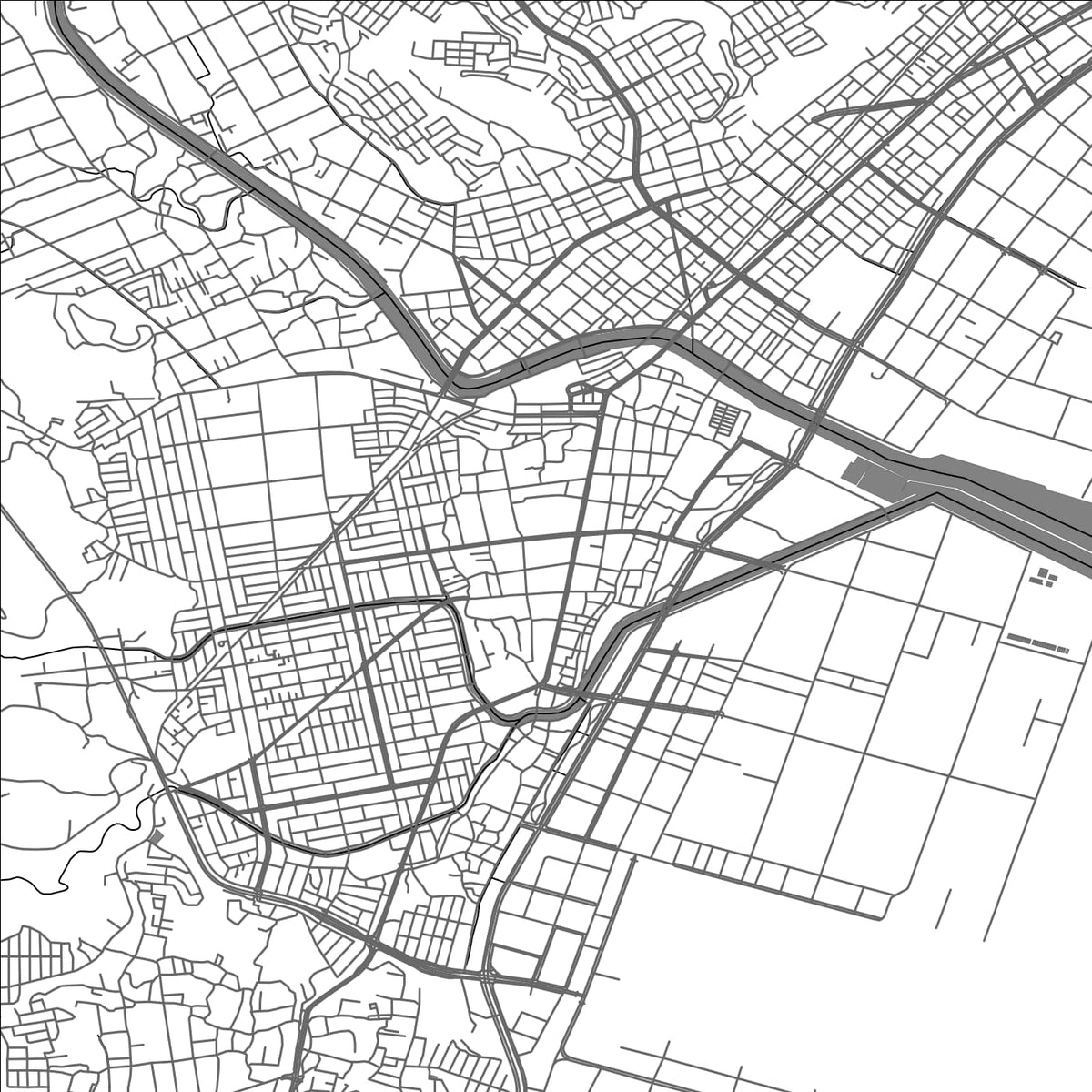 ROAD MAP OF KAGOSHIMA, JAPAN BY MAPBAKES