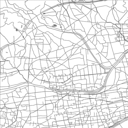 ROAD MAP OF KAMIITA, JAPAN BY MAPBAKES