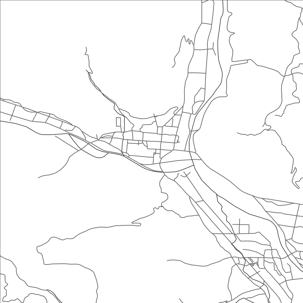 ROAD MAP OF KAMIKAWA, JAPAN BY MAPBAKES