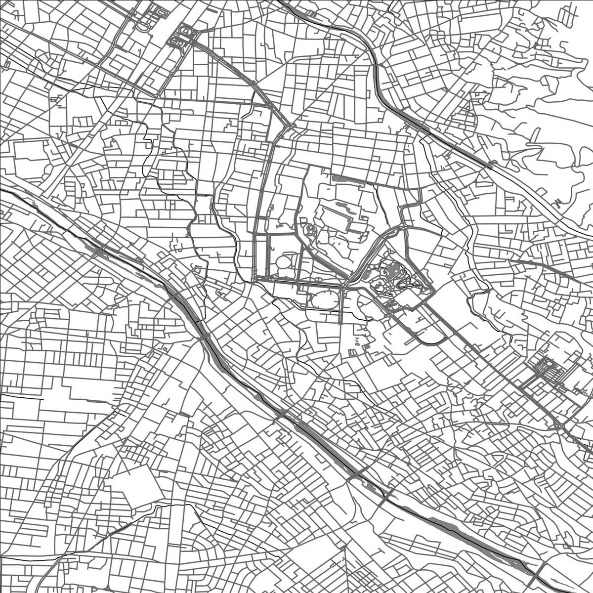 ROAD MAP OF KANAZAWA, JAPAN BY MAPBAKES