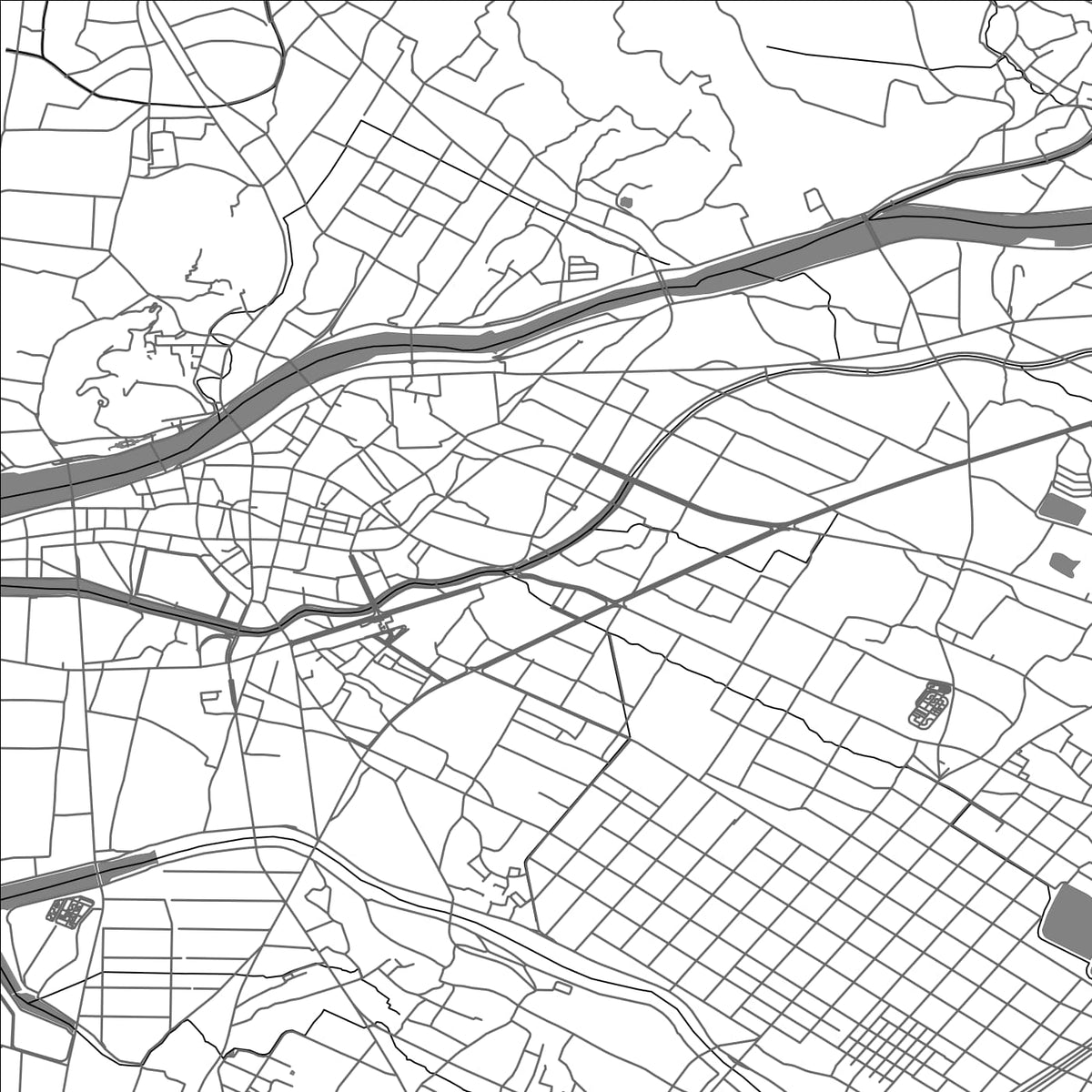 ROAD MAP OF KANONJI, JAPAN BY MAPBAKES
