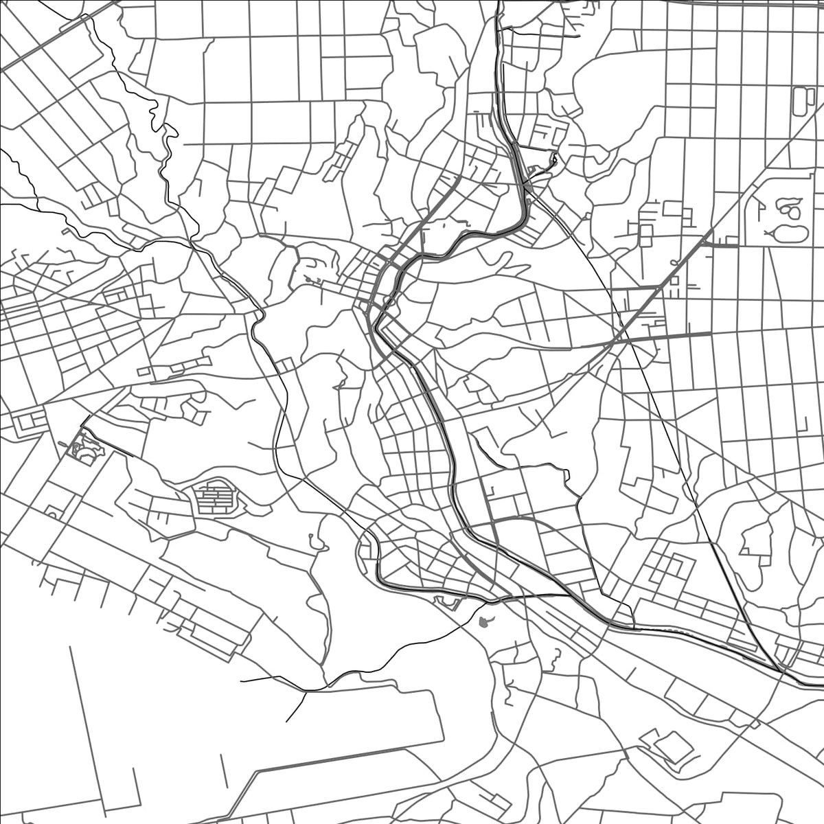 ROAD MAP OF KANOYA, JAPAN BY MAPBAKES
