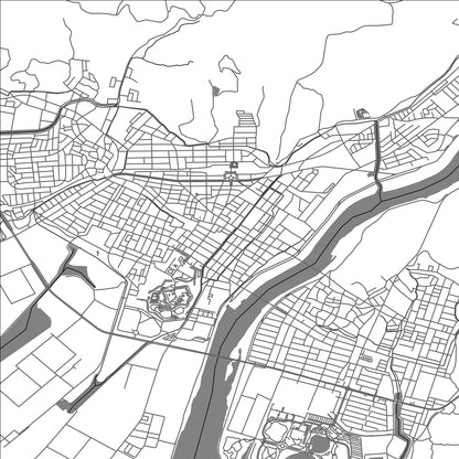 ROAD MAP OF KARIYA, JAPAN BY MAPBAKES