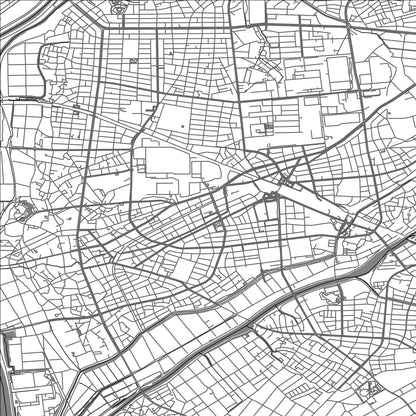 ROAD MAP OF KARIYA AICHI, JAPAN BY MAPBAKES