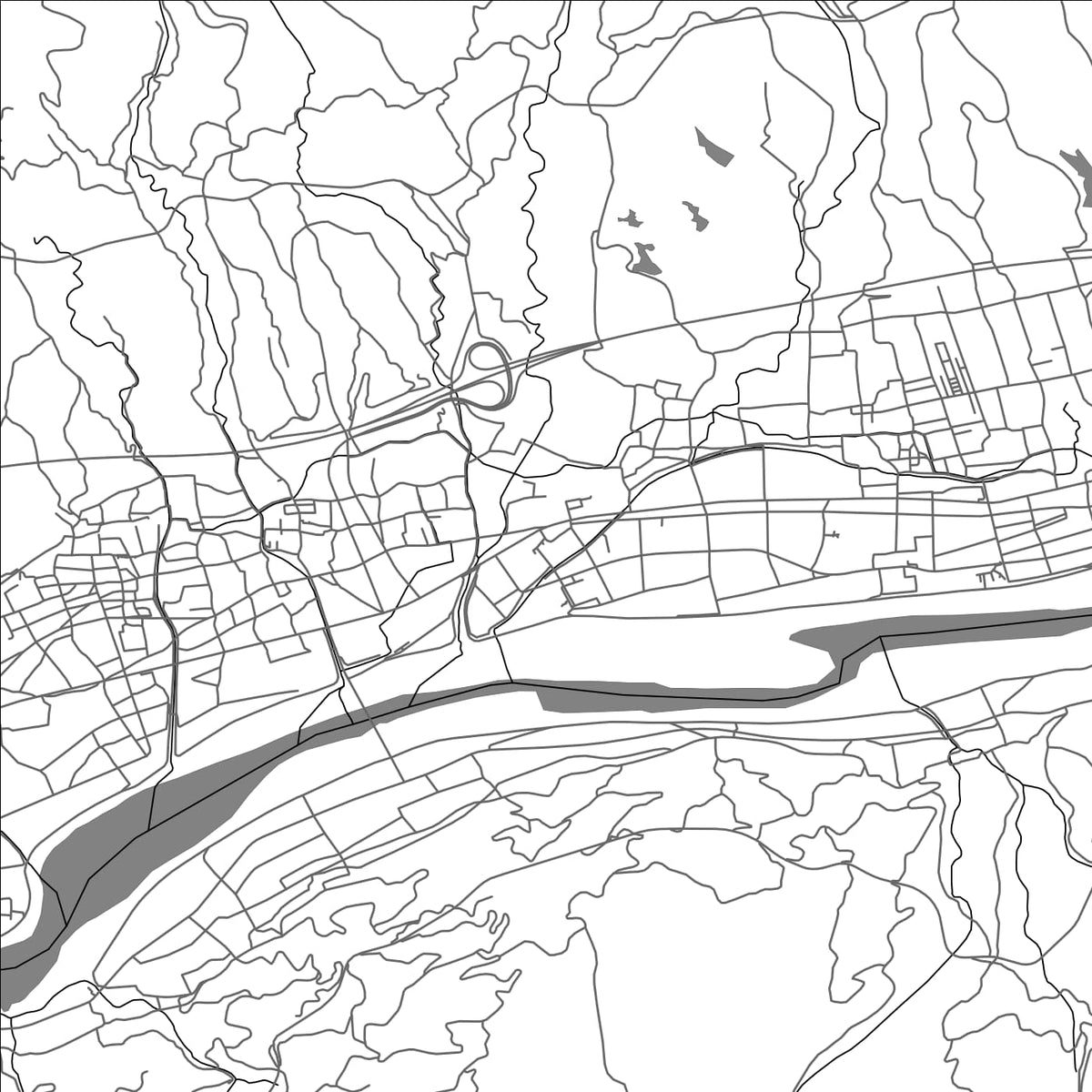ROAD MAP OF KASAGI, JAPAN BY MAPBAKES