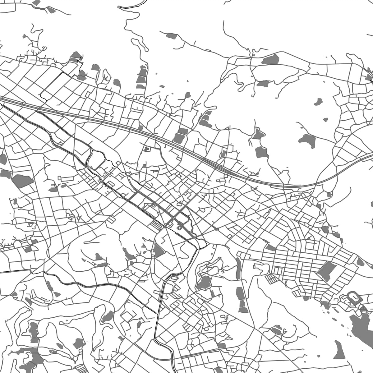 ROAD MAP OF KASAI, JAPAN BY MAPBAKES