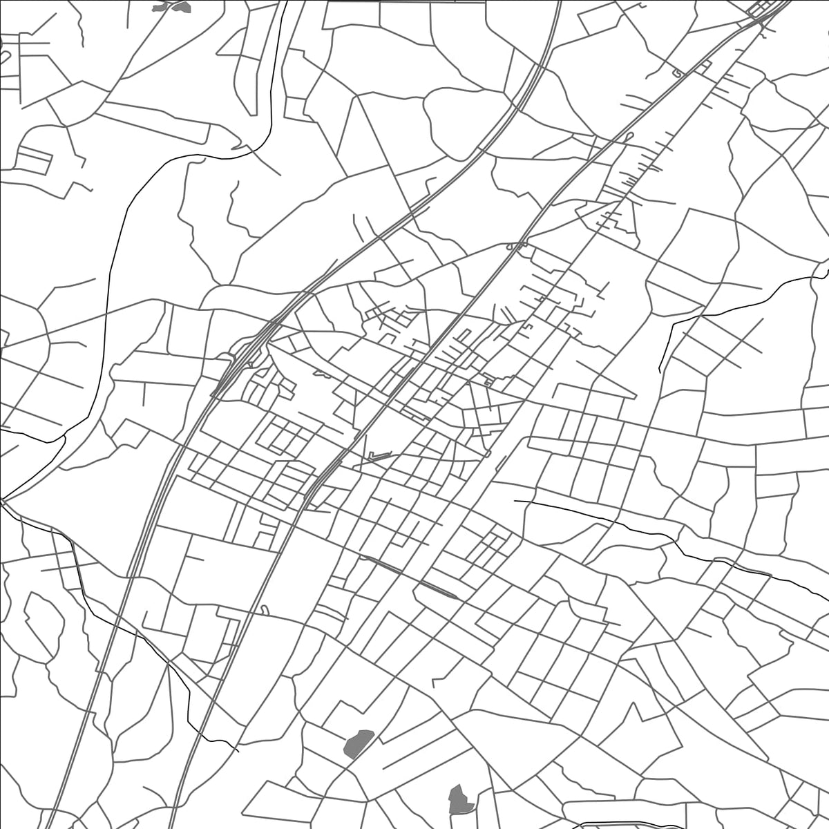 ROAD MAP OF KASAISHI, JAPAN BY MAPBAKES