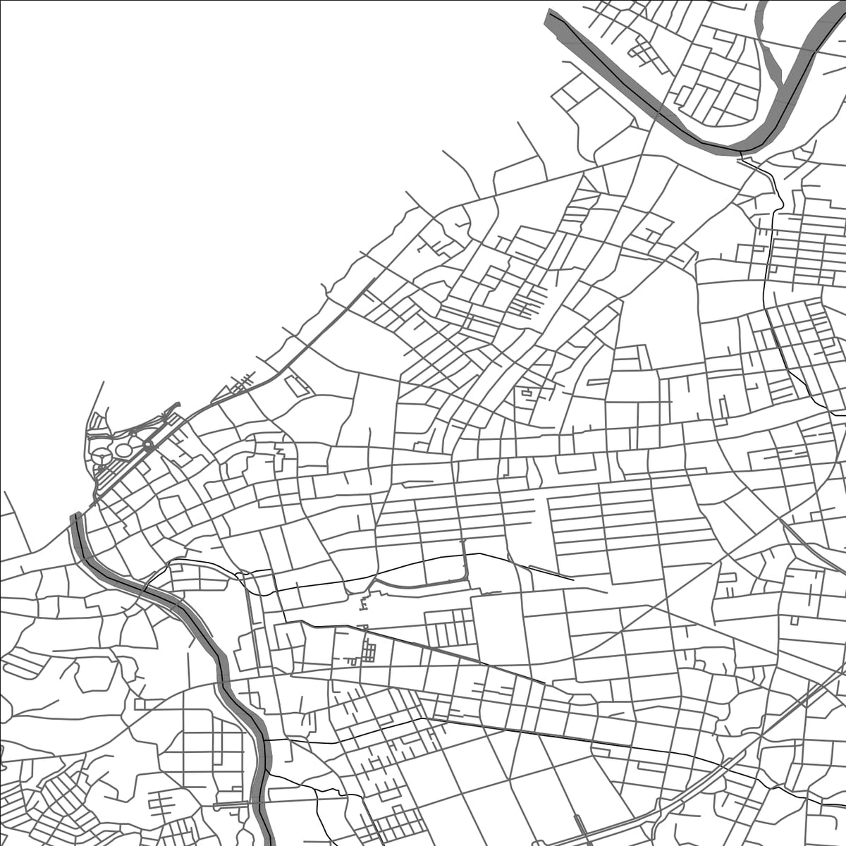 ROAD MAP OF KASHIWAZAKI, JAPAN BY MAPBAKES