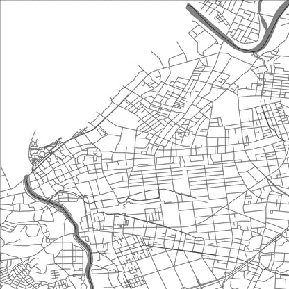 ROAD MAP OF KASHIWAZAKI, JAPAN BY MAPBAKES