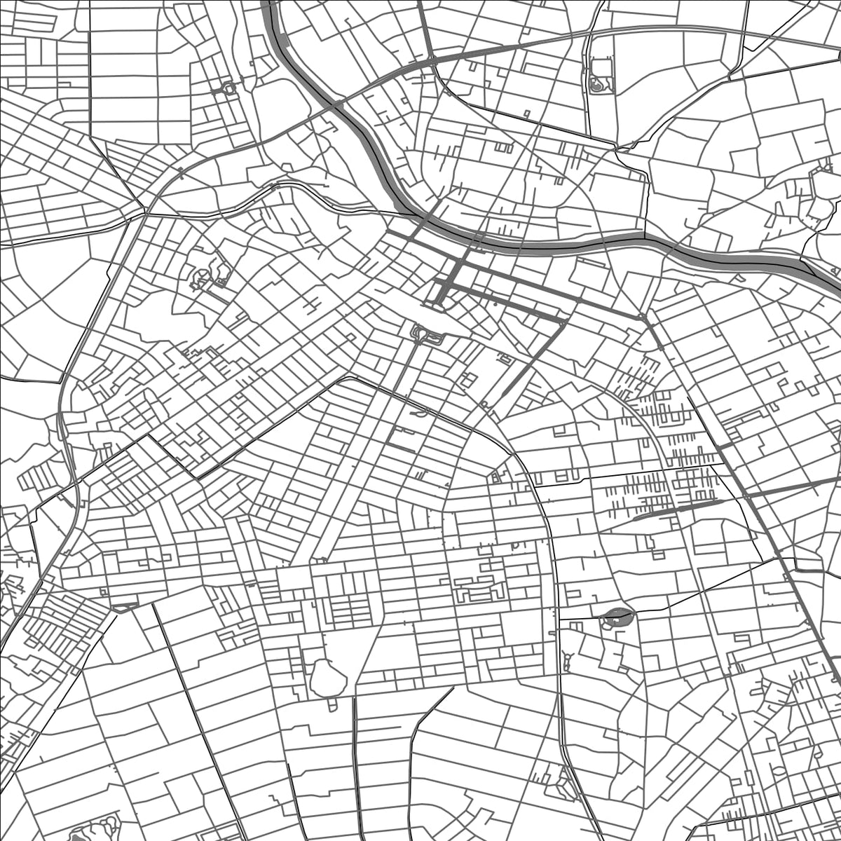 ROAD MAP OF KASUKABE, JAPAN BY MAPBAKES