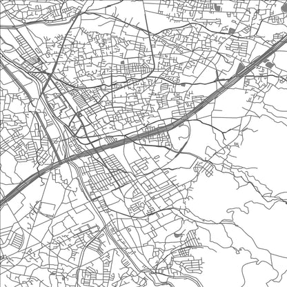 ROAD MAP OF KATANO, JAPAN BY MAPBAKES