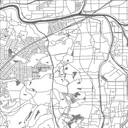ROAD MAP OF KAWAI, JAPAN BY MAPBAKES