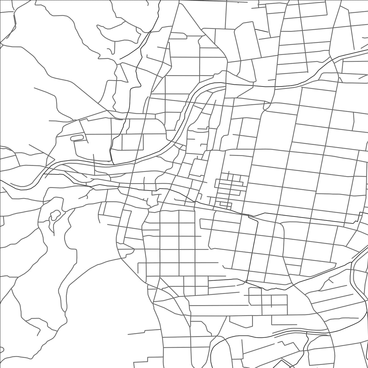 ROAD MAP OF KAWAII, JAPAN BY MAPBAKES