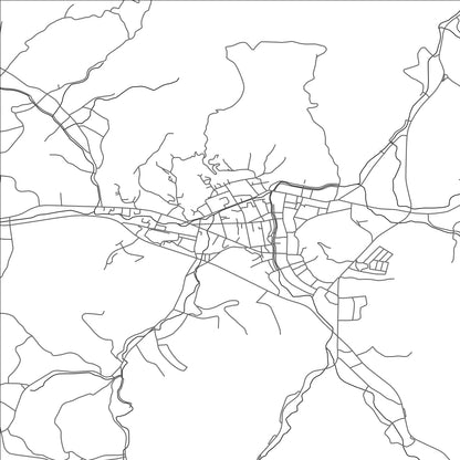 ROAD MAP OF KAWAMATA, JAPAN BY MAPBAKES