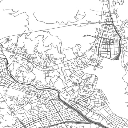 ROAD MAP OF KESENNUMA, JAPAN BY MAPBAKES